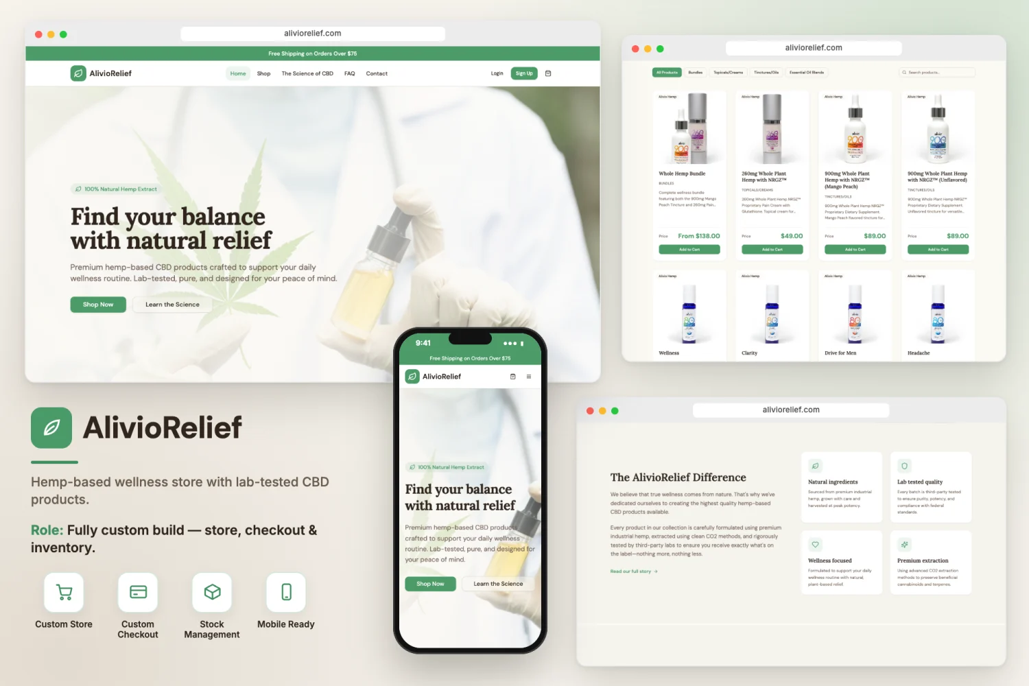 Alivio Relief website