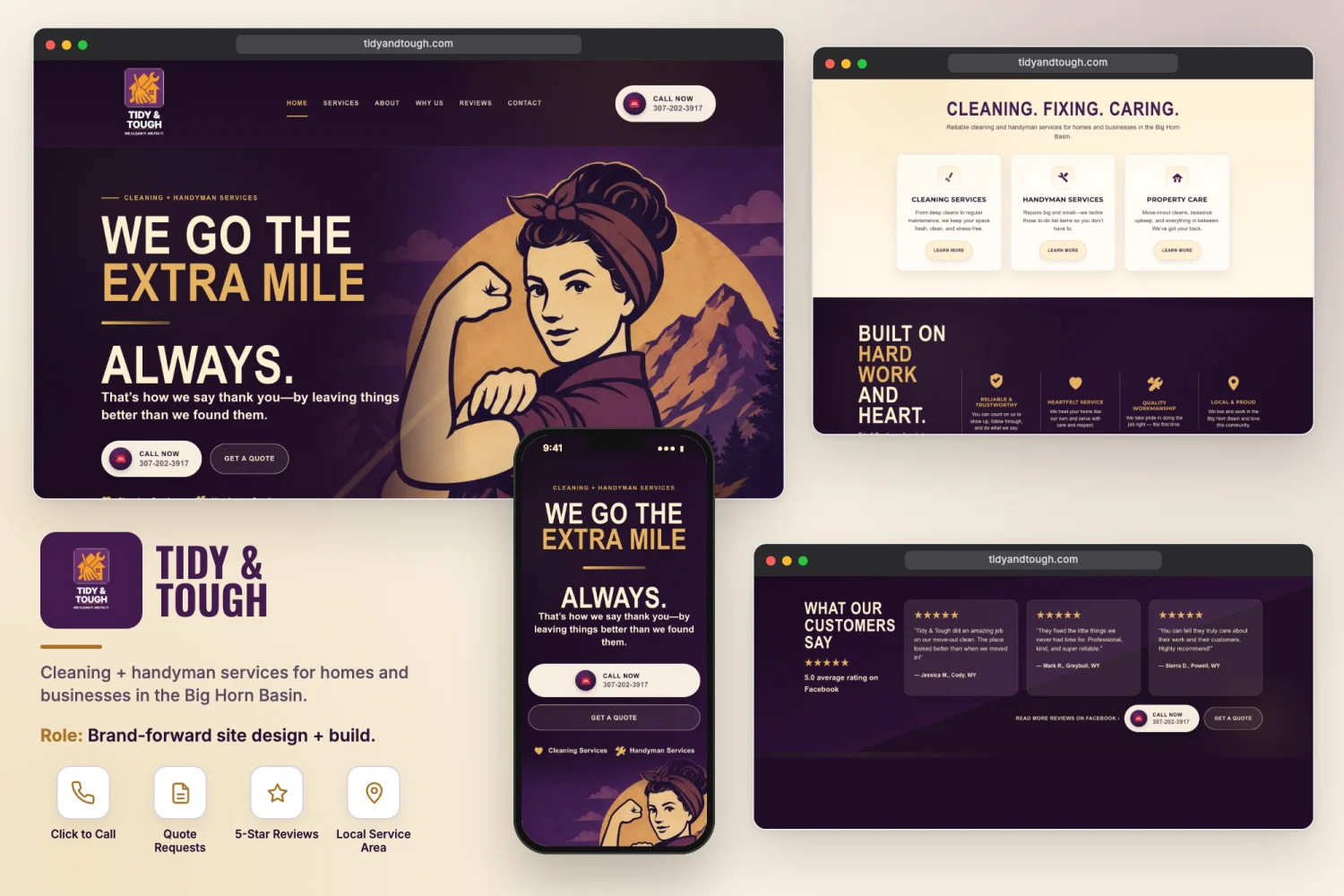 Tidy & Tough website