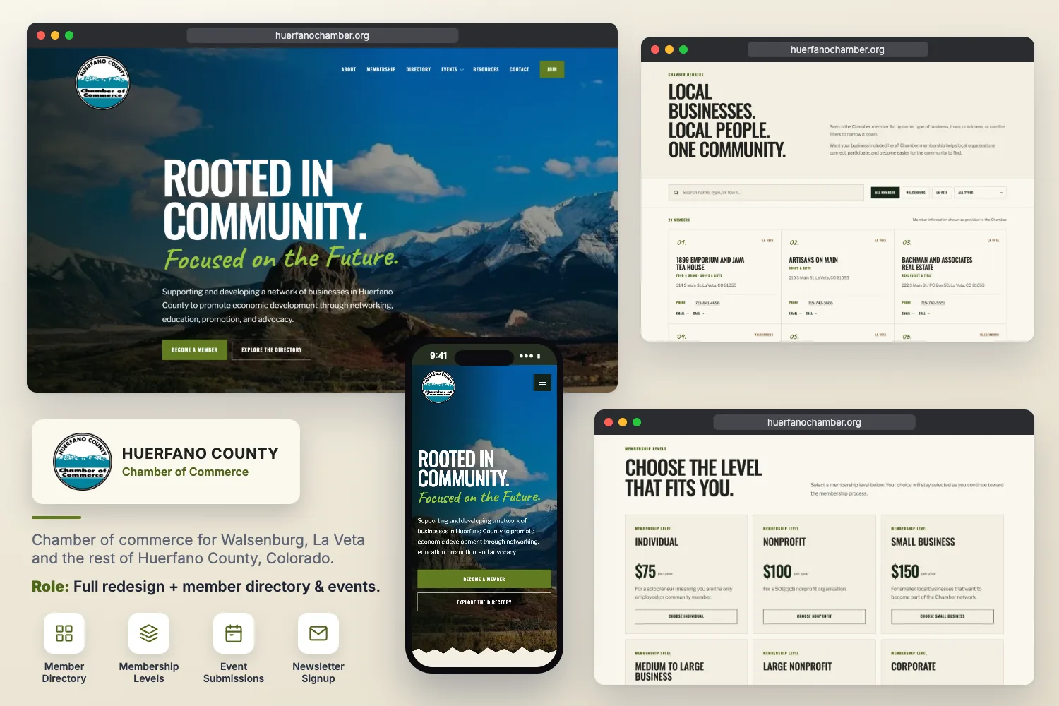 Huerfano County Chamber website