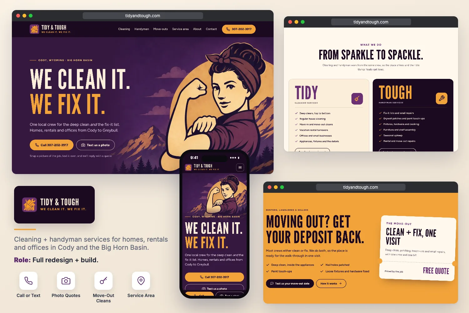 Tidy & Tough website